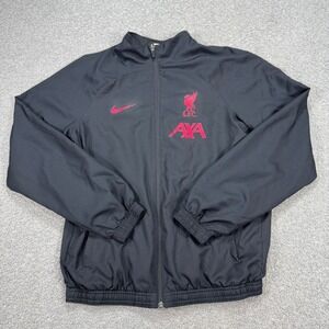 Nike Liverpool FC Track Jacket Men's Small Black Dri-FIT Zip Up Training Soccer